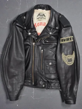 Chaqueta Biker Cuero Avirex USA Tour 90 XL