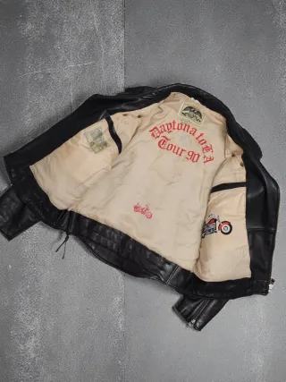 Chaqueta Biker Cuero Avirex USA Tour 90 XL
