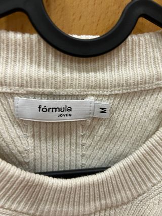 Jersey Fórmula Joven Blanco Talla m,muy original