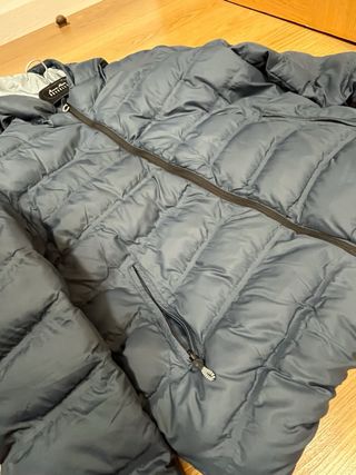 Abrigo de plumas azul