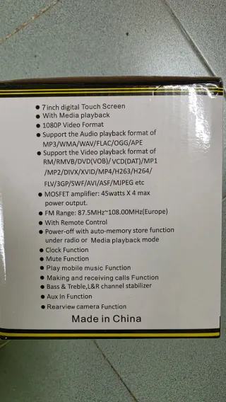 Radio Pantalla 7" con Carplay y Android Auto