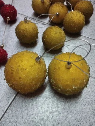 Pack Navidad: Bolas Rojas y Amarillas