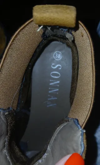 Botines tacón plataforma marrones talla 38