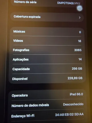 iPad Mini 5 Wi-Fi + 4G 256GB Cinza Espacial