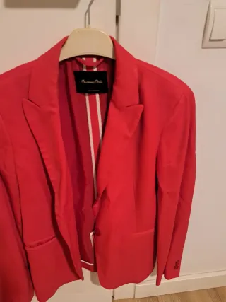 Americana Massimo Dutti Roja