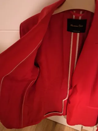 Americana Massimo Dutti Roja