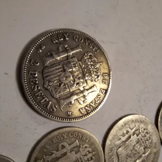 Monedas Alfonso XII (1876-1882).