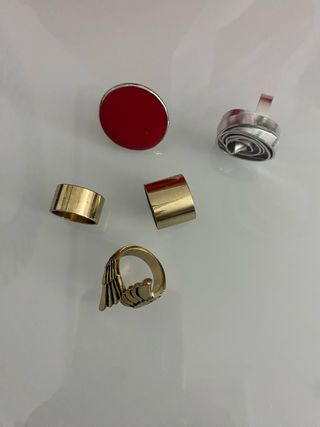 Lote 5 Anillos Varios Diseños