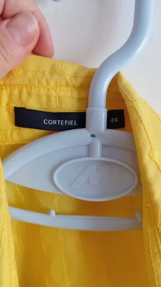 Blusa amarilla media manga