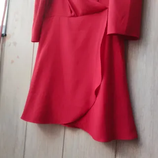 Vestido NAF-NAF rojo gasa t.42