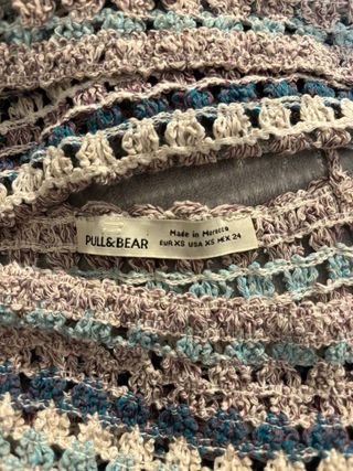 Conjunto Top Tirantes y Mangas Crochet