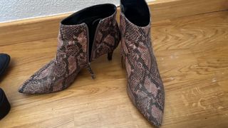 Botines Animal Print Marrón y Rosa