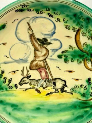 PLATO DE CERÁMICA DE PUENTE.