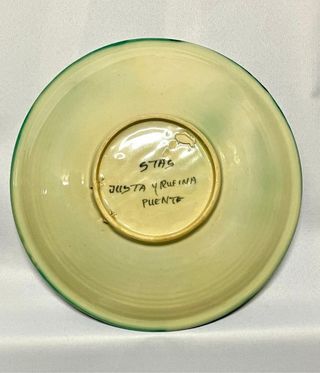 PLATO DE CERÁMICA DE PUENTE.