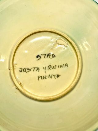 PLATO DE CERÁMICA DE PUENTE.