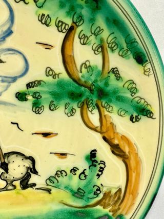 PLATO DE CERÁMICA DE PUENTE.