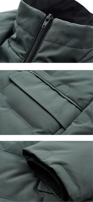 Chaqueta americana de plumas negra