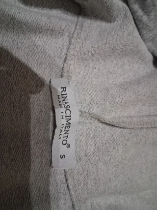 Sudadera Rinascimento Gris y Blanca