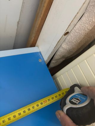 Mueble Colgar Azul y Blanco