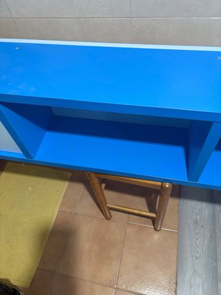 Mueble Colgar Azul y Blanco