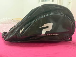 Paletero Power Padel Negro Brillante