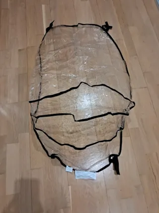 Funda lluvia carrito bebé transparente