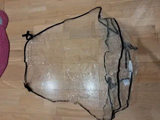 Funda lluvia carrito bebé transparente