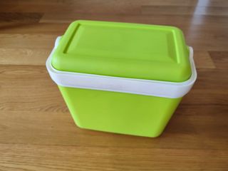 Nevera Camping Pequeña verde y blanca