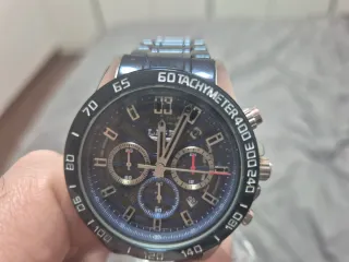 Reloj Cronógrafo Azul y Plateado