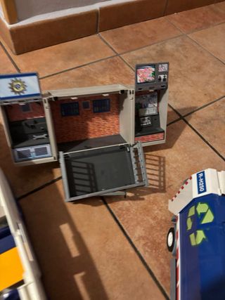 Lote Juguetes Playmobil: Avión, Coches, Policía