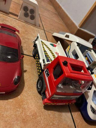 Lote Juguetes Playmobil: Avión, Coches, Policía