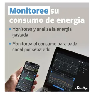 Shelly Plus 2PM WiFi con medidor consumo