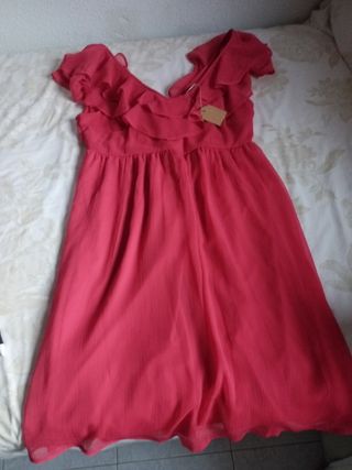 Vestido rojo fiesta-Ideal Navidad o eventos