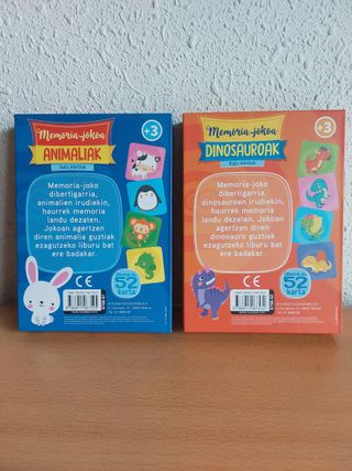 Libro animales + juego parejas (euskera, 4-5 años)