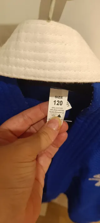 Kimono Judo Azul Talla 120cm 3-4-5 años