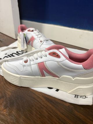 Zapatillas Lacoste Mujer Blancas y Rosa
