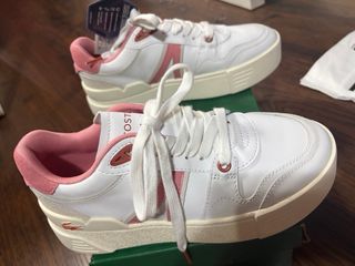 Zapatillas Lacoste Mujer Blancas y Rosa