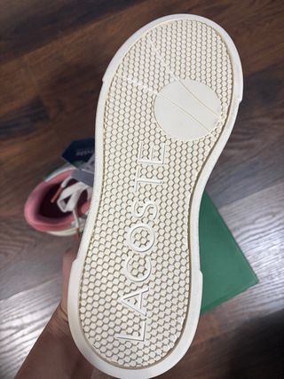 Zapatillas Lacoste Mujer Blancas y Rosa