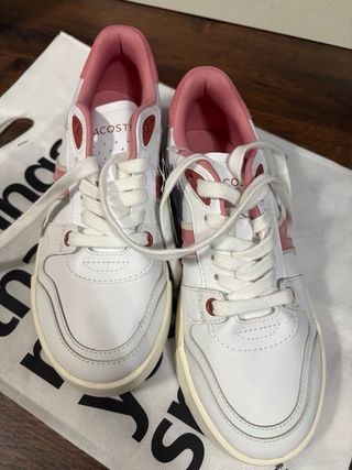 Zapatillas Lacoste Mujer Blancas y Rosa
