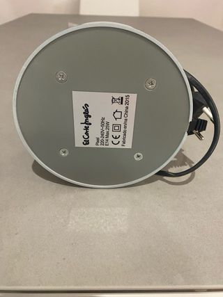 Lámpara de escritorio plateada