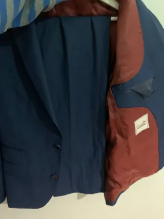 Traje completo de hombre azul