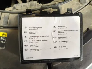 Tornillos Antirrobo Grupo VAG Originales