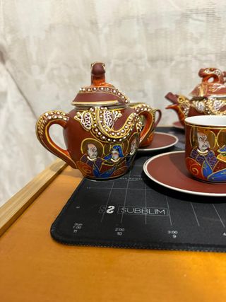 Juego de té japonés Satsuma vintage