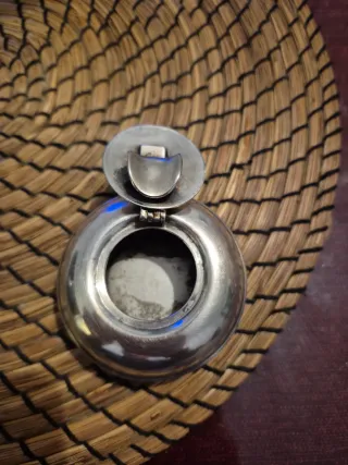 Cenicero de plata vintage años 80