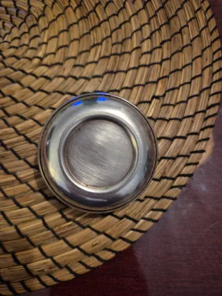 Cenicero de plata vintage años 80