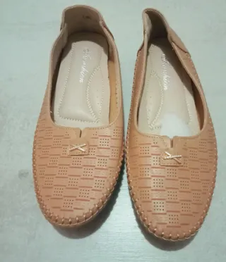 Mocasines planos beige Hombre