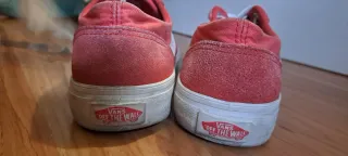 Zapatillas Vans Rojas y Blancas