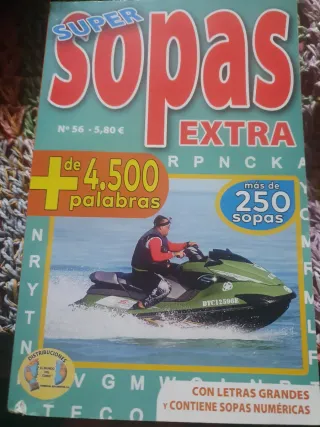 Libro sopa de letras extra regalo