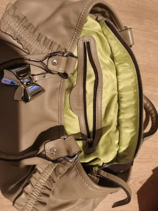 Bolso piel Tous beige