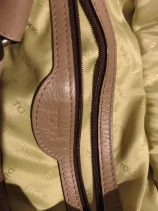 Bolso piel Tous beige